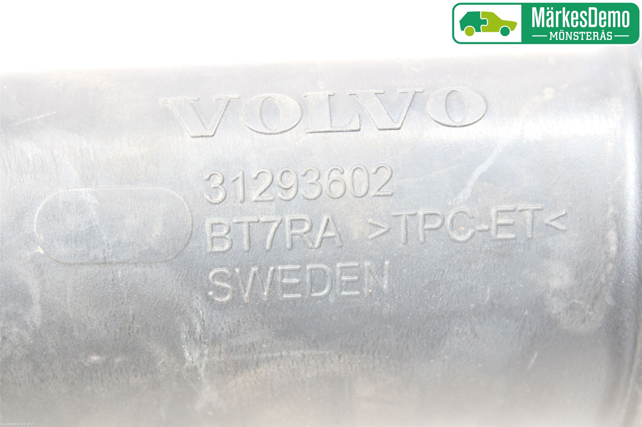Volvo S60 11-13 Inns Gummibelg - Slange