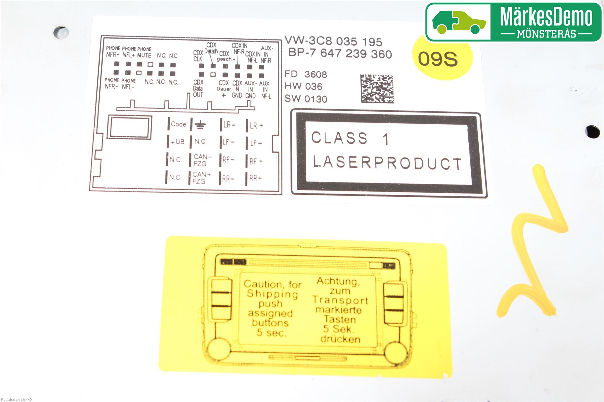 Volkswagen VW PASSAT CC 08-16 Stereo Radio