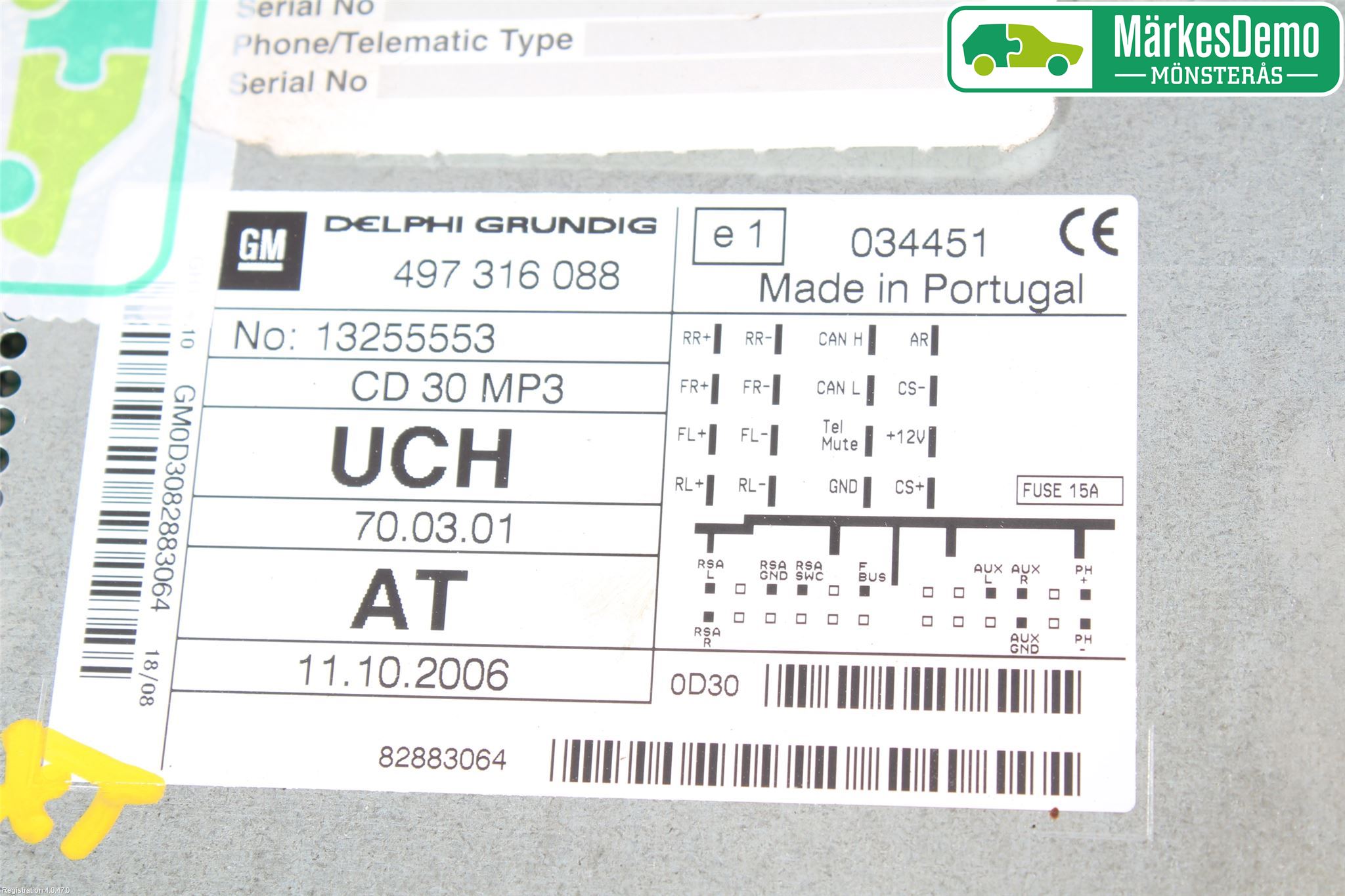 Opel ASTRA H 04-12 Stereo Radio