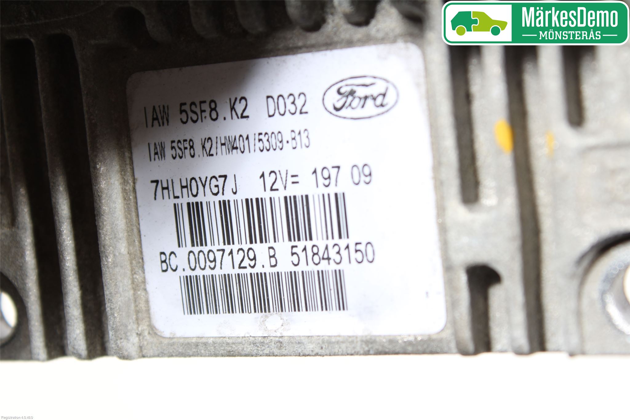 Ford KA 09-16 Styreenhet Innsprøytning
