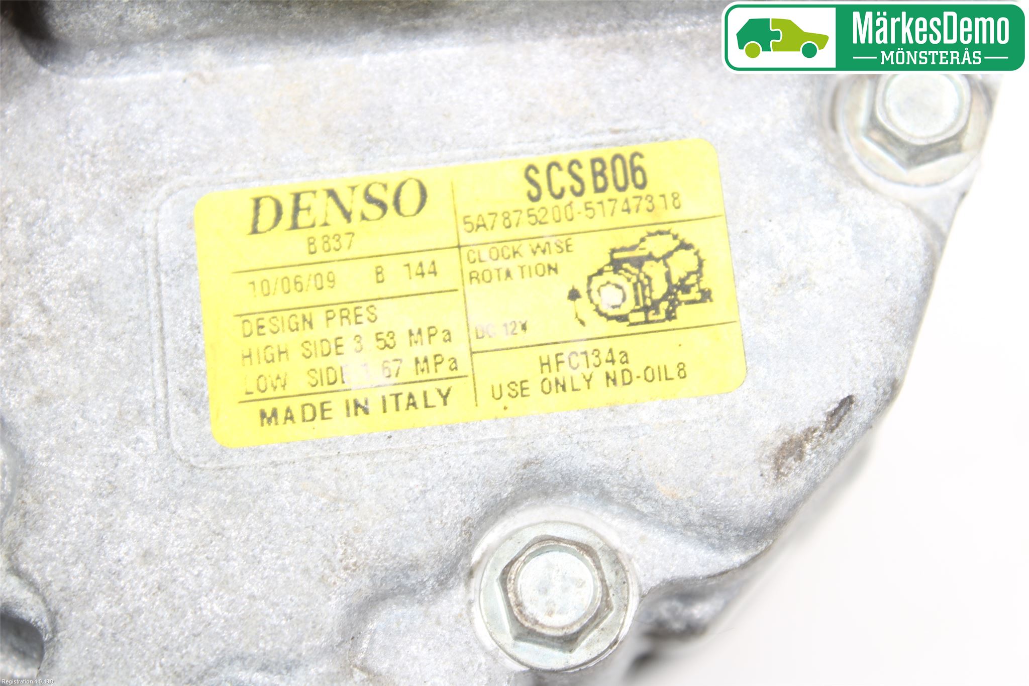 Ford KA 09-16 Varme Ac Kompressor