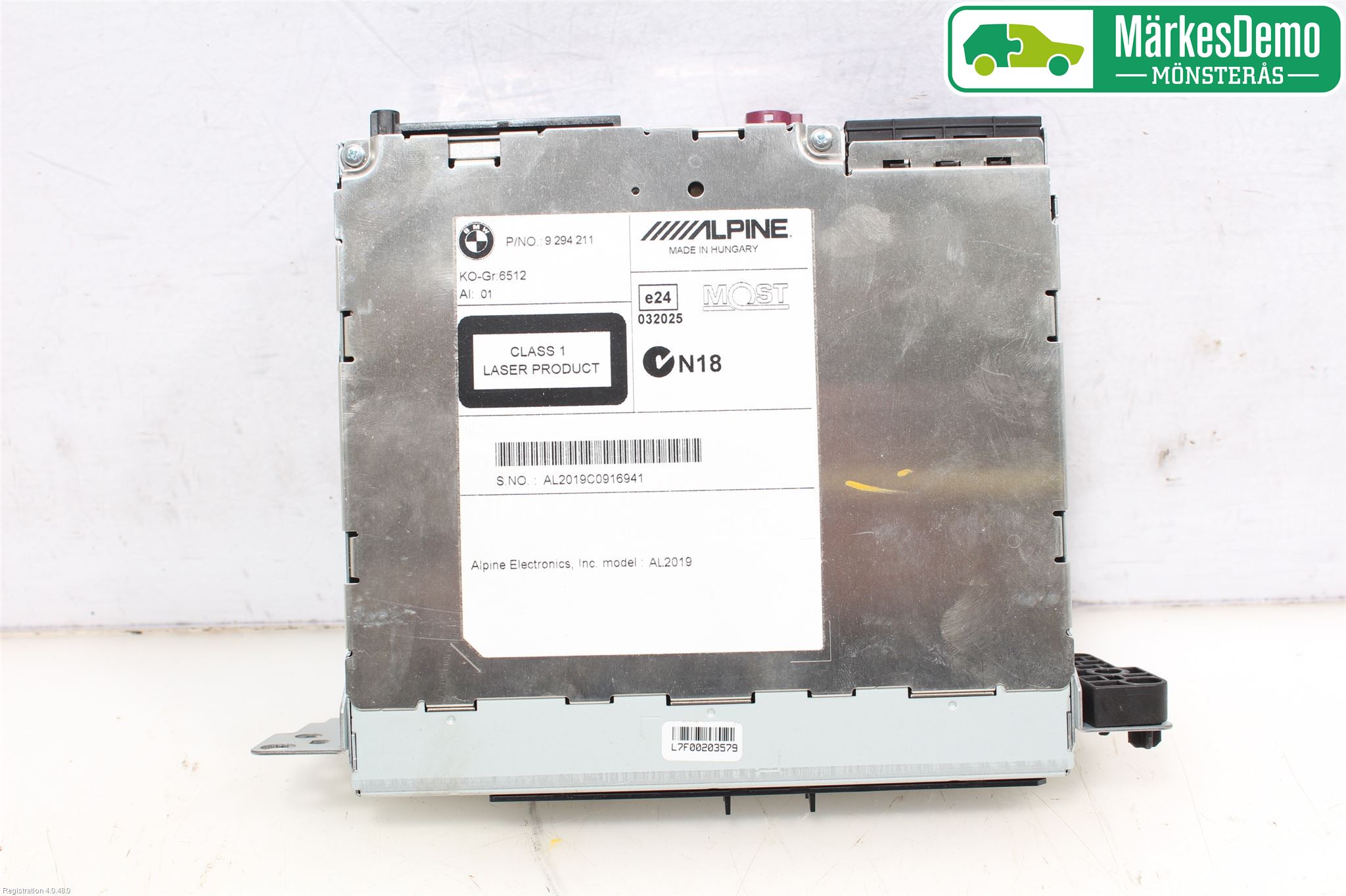 BMW 5 F10/F11/F18 09-17 Stereo Radio Med Cd