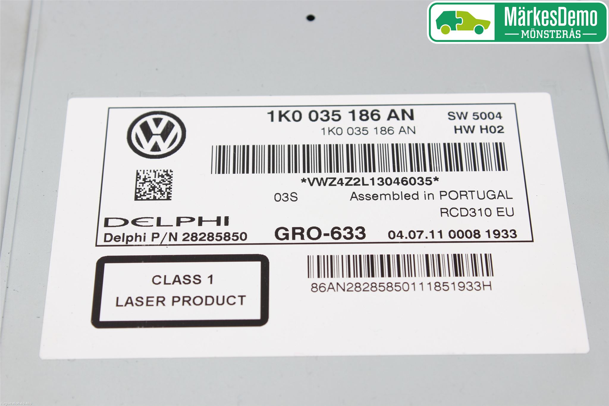 Volkswagen VW PASSAT 11-14 Stereo Radio