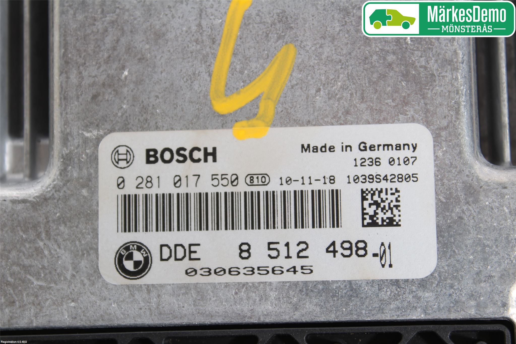 BMW X1 E84 10-15 Styreenhet Innsprøytning