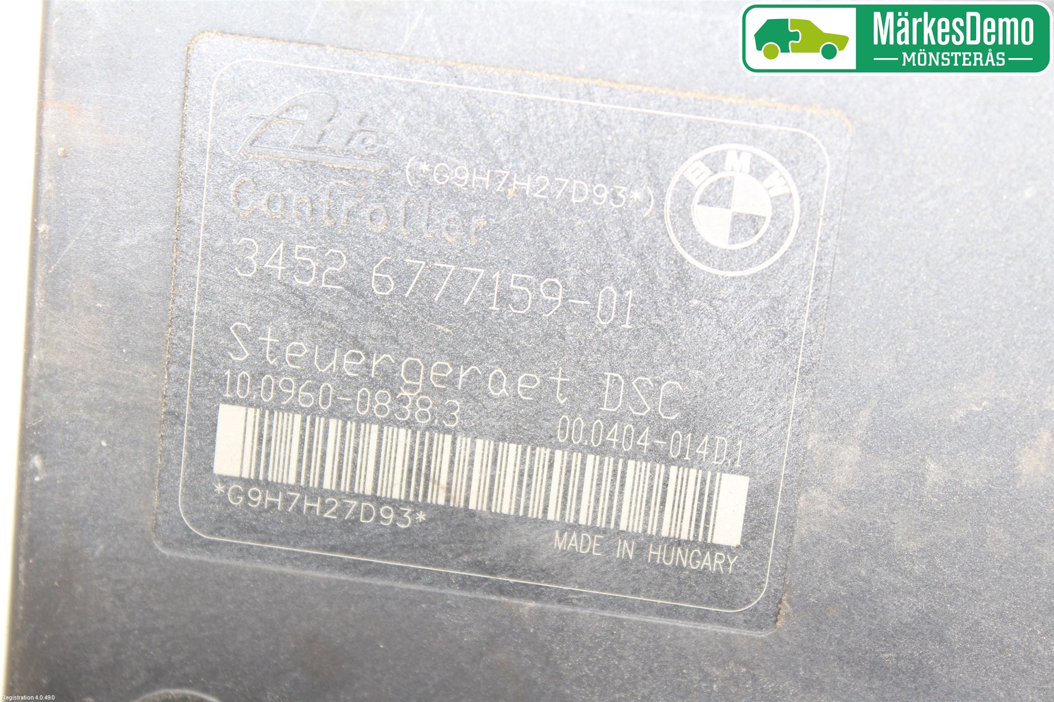 BMW 3 E90/91 SED/TOU 05-12 Abs Hydraulikkaggregat
