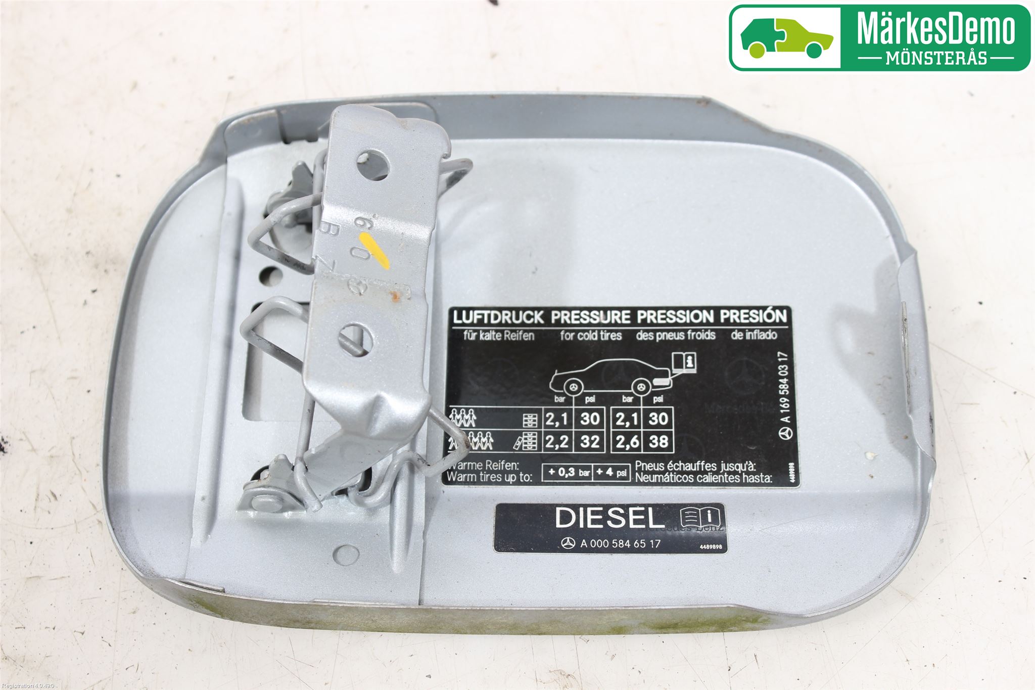 Mercedes-Benz MB A-KLASS (W169) 04-12 Drivstoff Tankluke