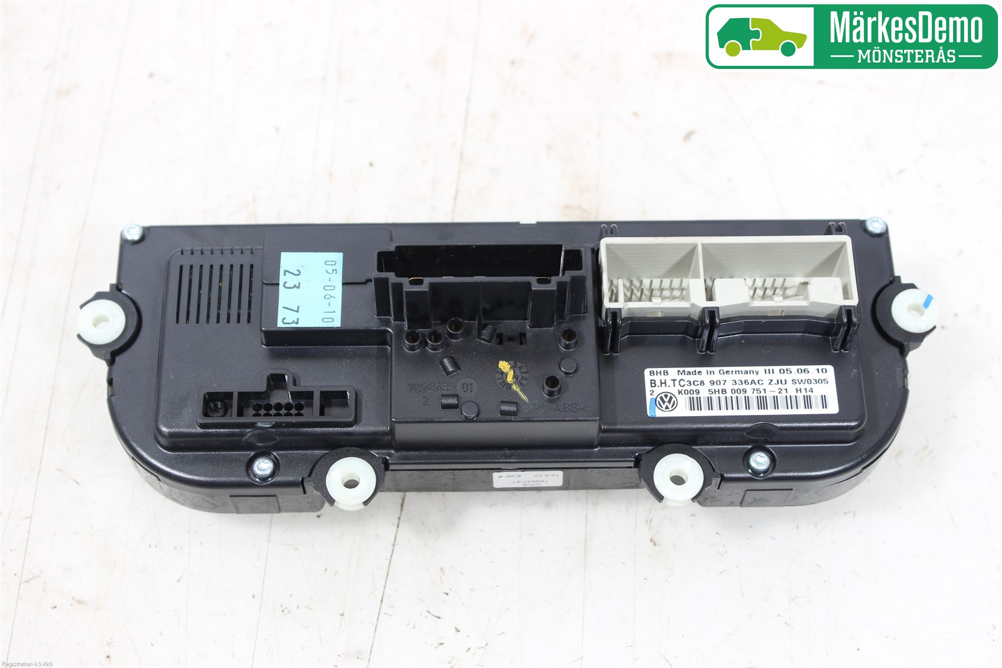 Volkswagen VW GOLF VI 09-13 Varme Ac Betjening-Display