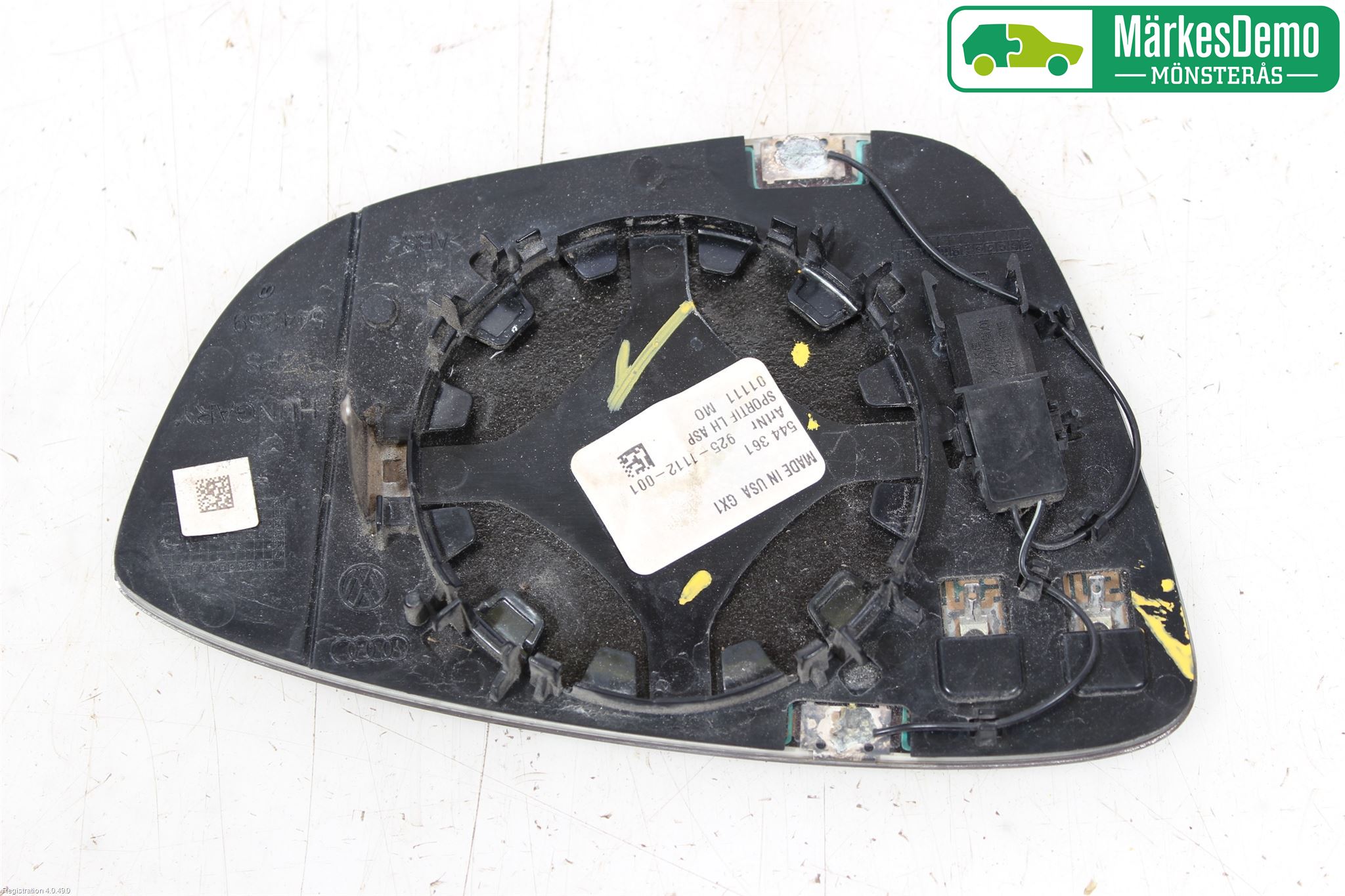 Volkswagen VW PASSAT 11-14 Speil Glass V