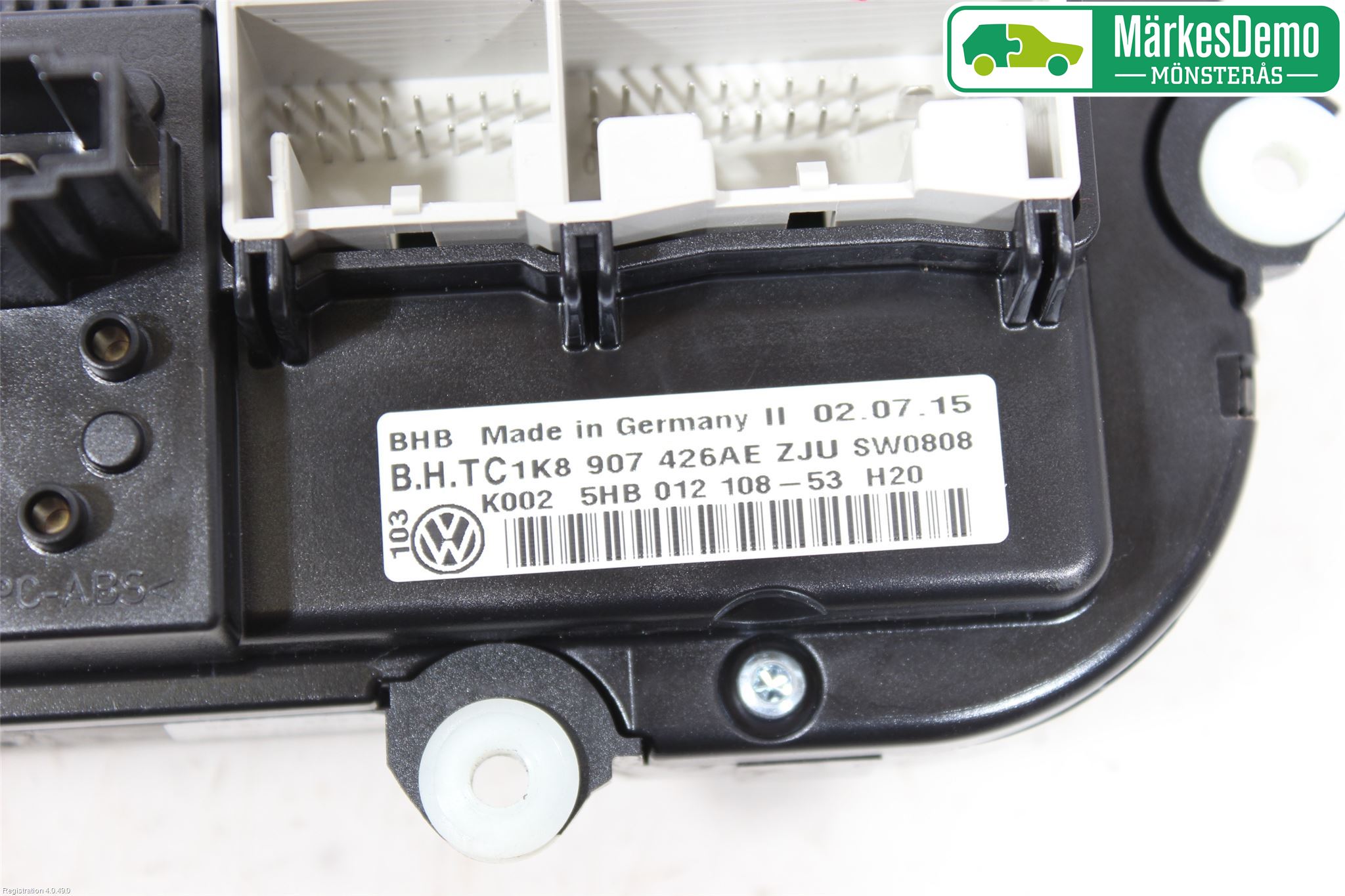 Volkswagen VW CADDY 16-20 Varme Ac Betjening-Display