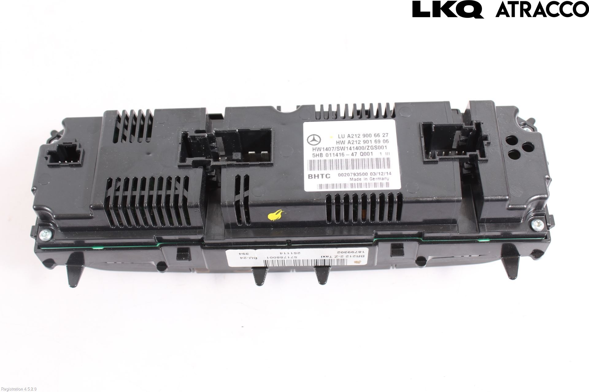 Mercedes-Benz MB E-KLASS (W212) 09-16 Varme Ac Betjening-Display
