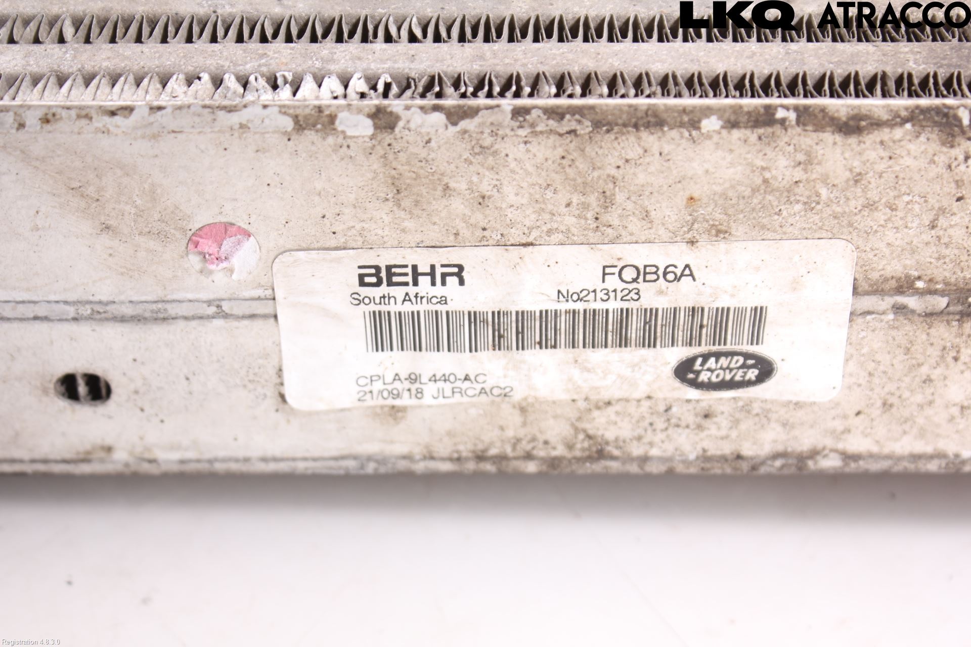 Landrover RANGE ROVER SPORT (L494) 14-22 Intercooler Radiator