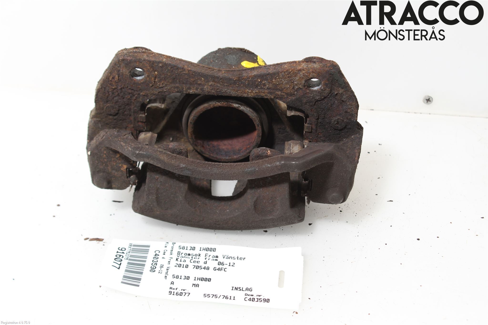 Kia CEED 06-12 Bremsecaliper Foran Venstre