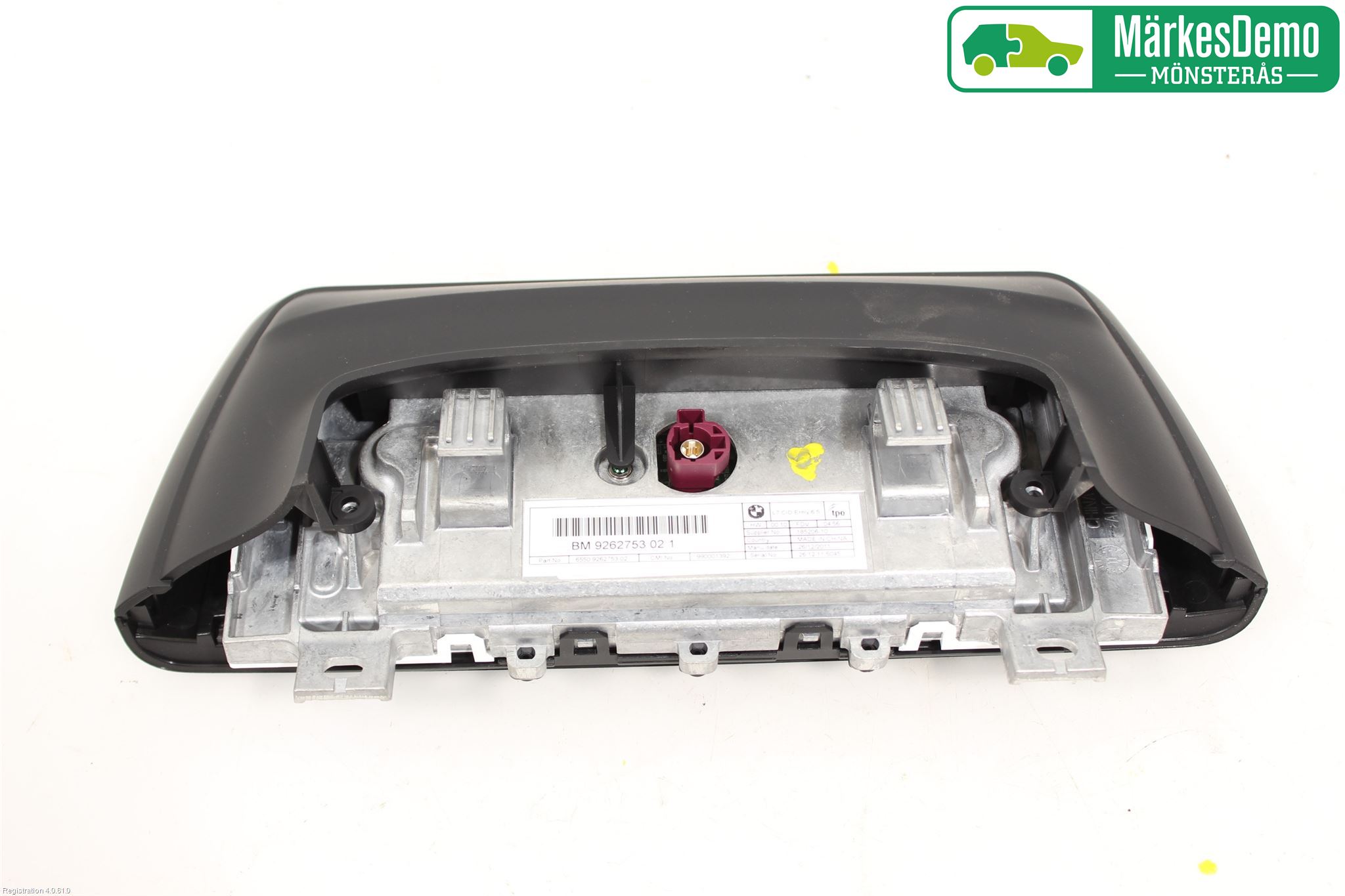BMW 3 F30/F31/F80 12-19 Instr Skjerm Dvd-Gps-Ac-Tlf