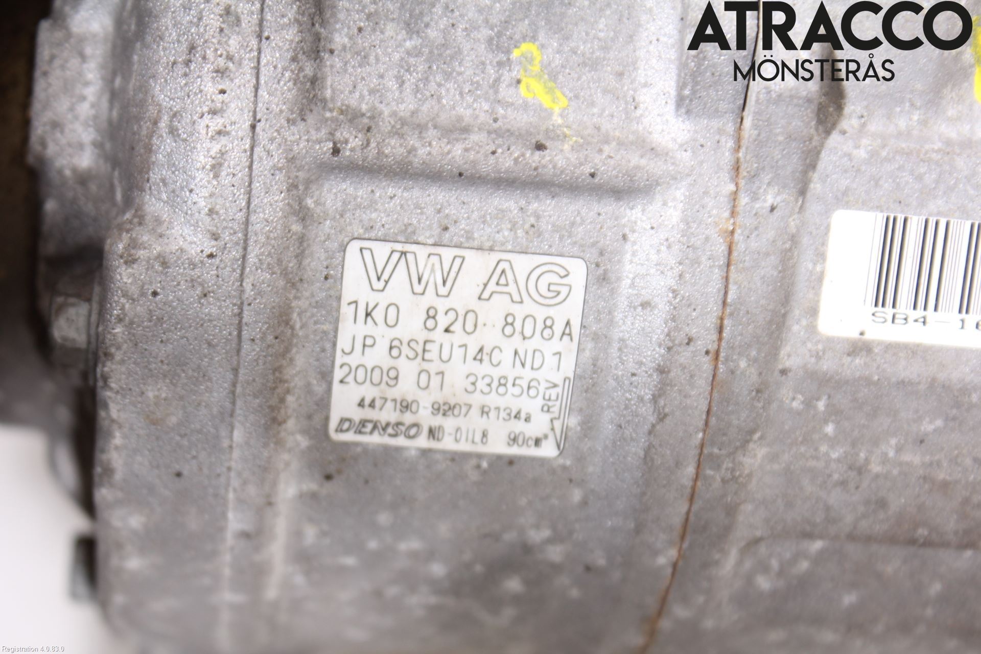 Volkswagen VW PASSAT CC 08-16 Varme Ac Kompressor