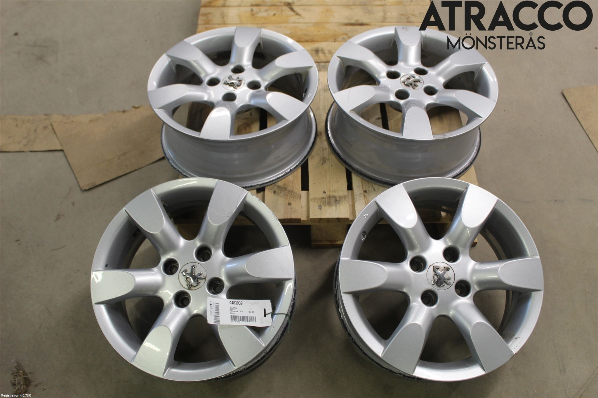 Peugeot 307     05-08 Felg Aluminium Sett 4Stk