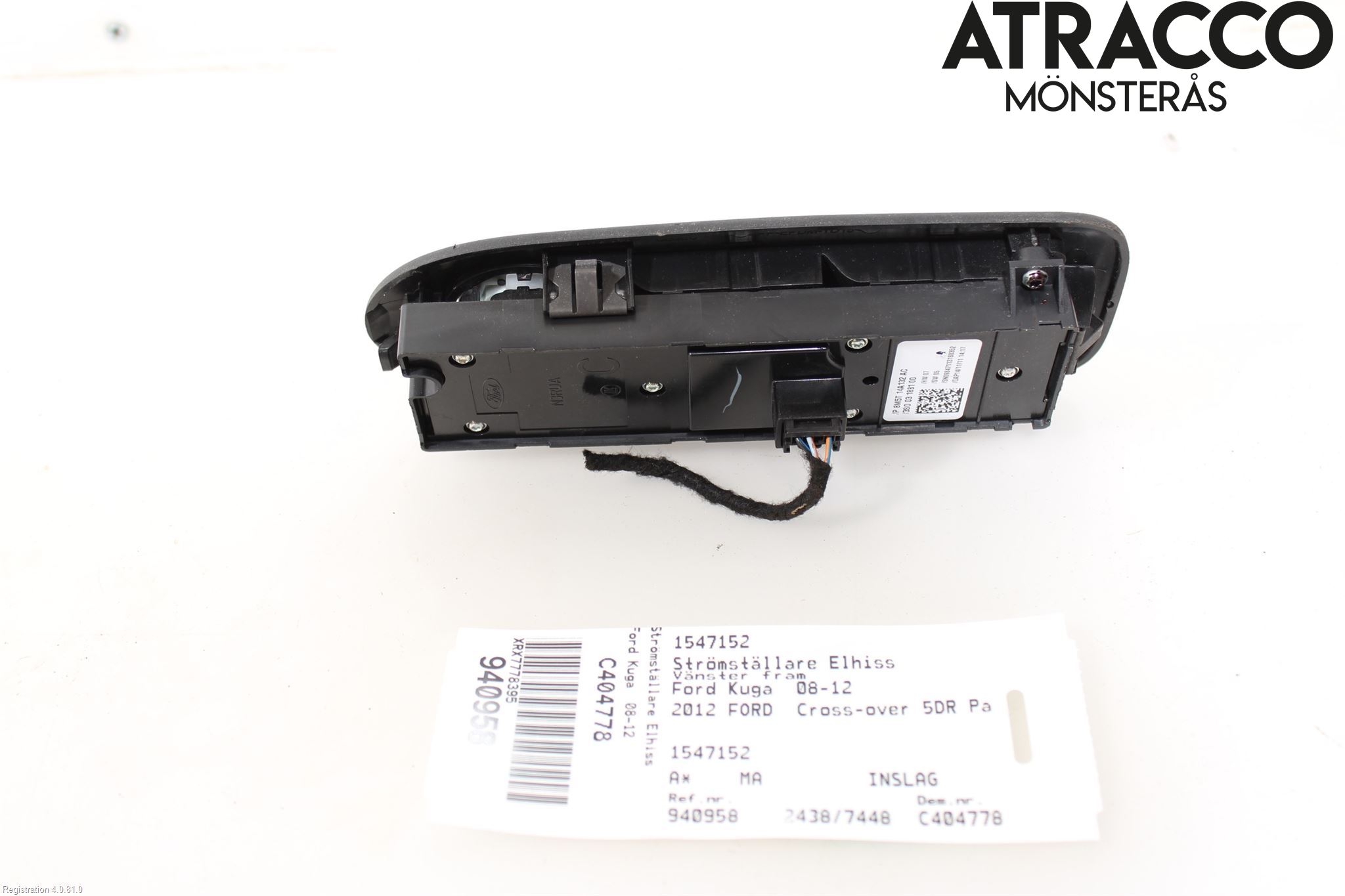 Ford KUGA 08-12 Bryter Vindusheis