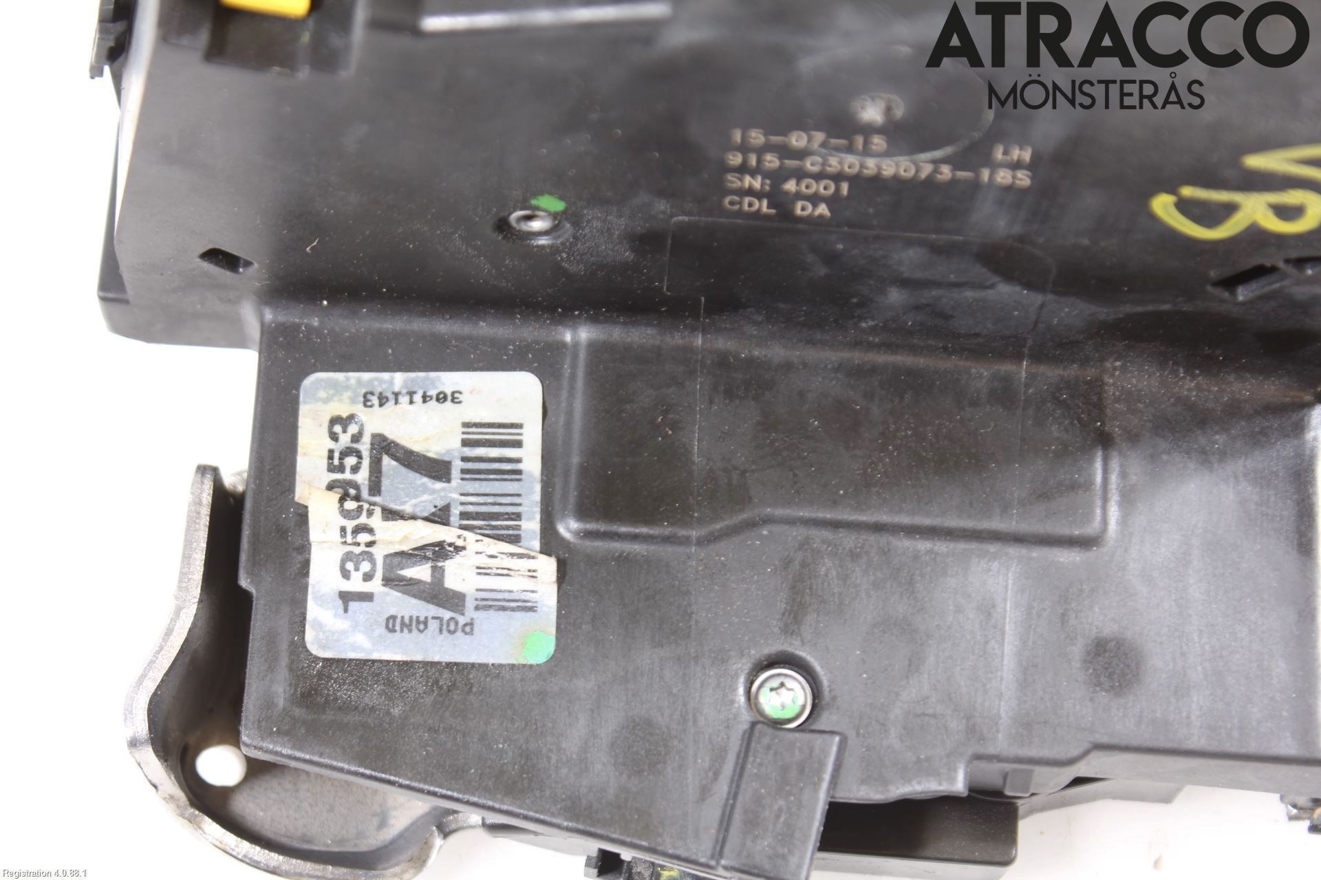 Opel ASTRA K 16-22 Dørlås - Låsekasse