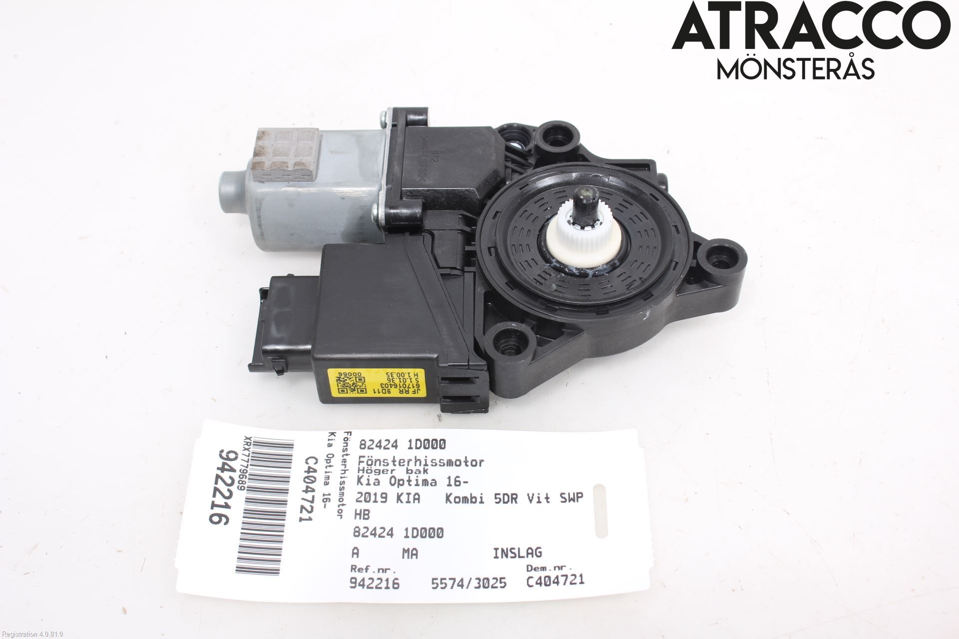 Kia OPTIMA 16-20 Vindusheismotor