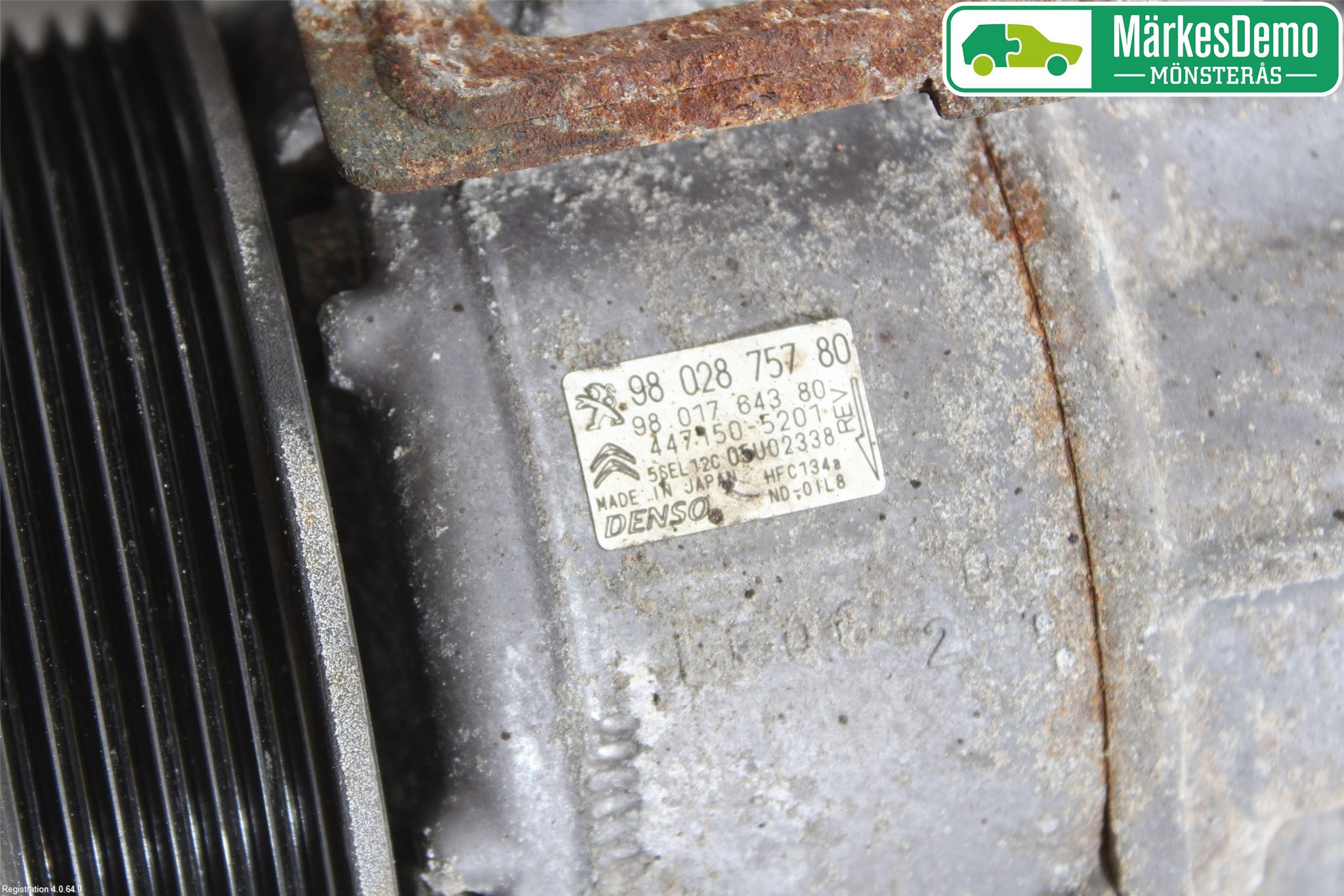 Citroen BERLINGO 08-18 Varme Ac Kompressor