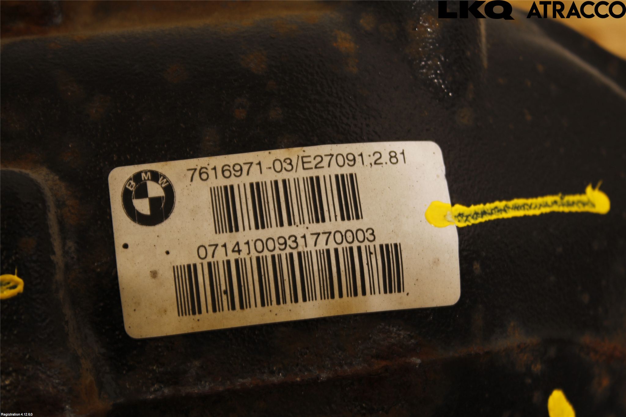 BMW 1 F20/F21 11-19 Bakaksel Kardang Bak -Diff
