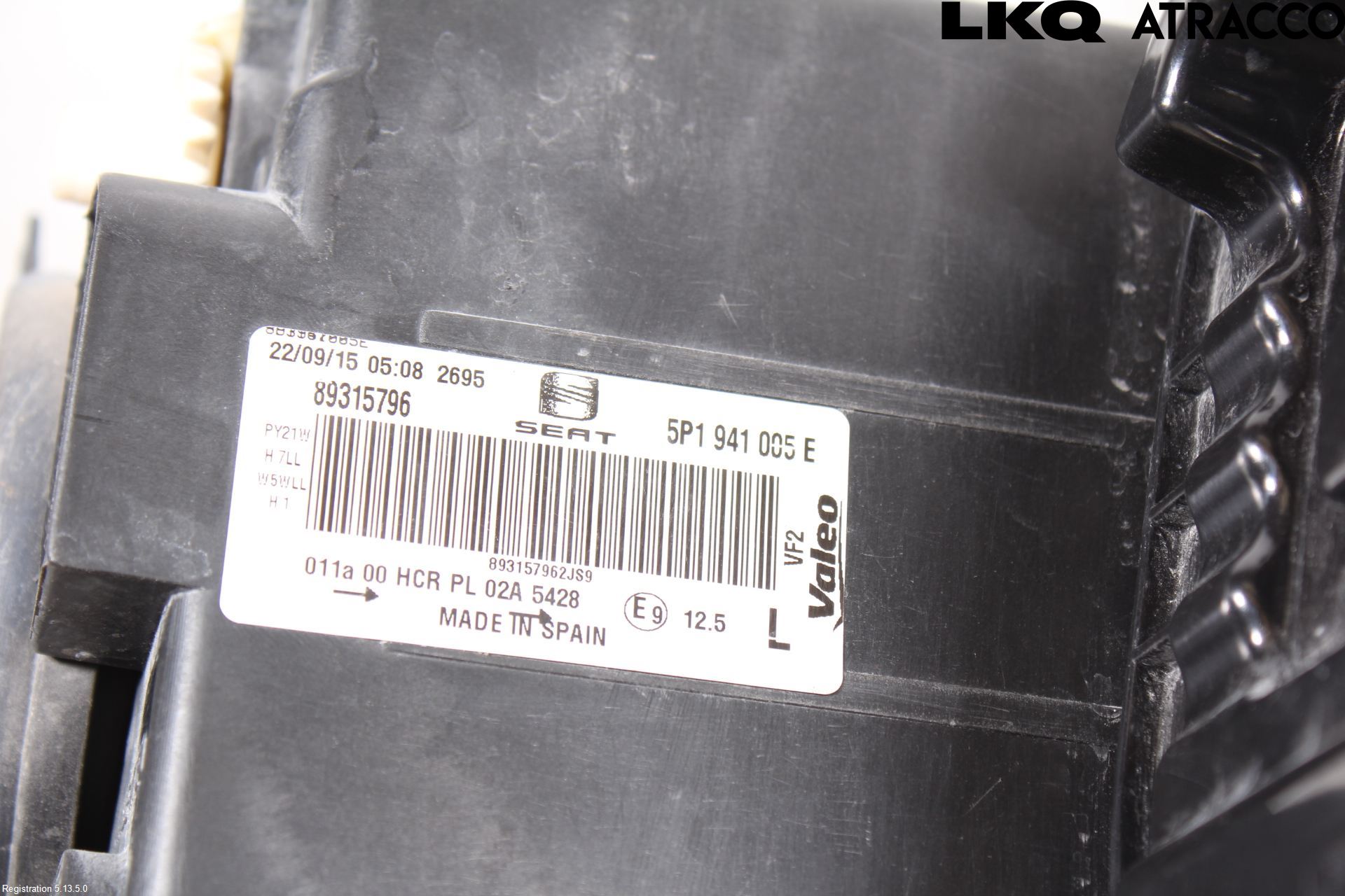 Seat LEON 06-12 Frontlykt Venstre
