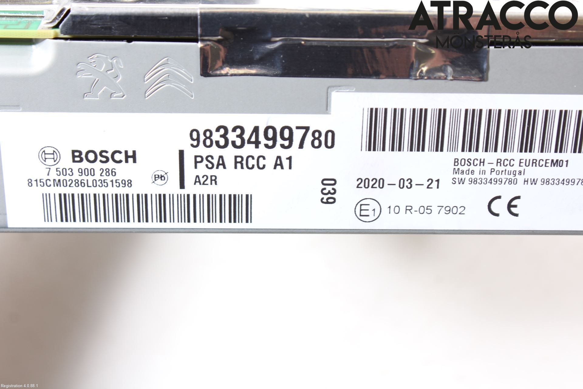 Peugeot 2008/E-2008 20- Stereo Radio