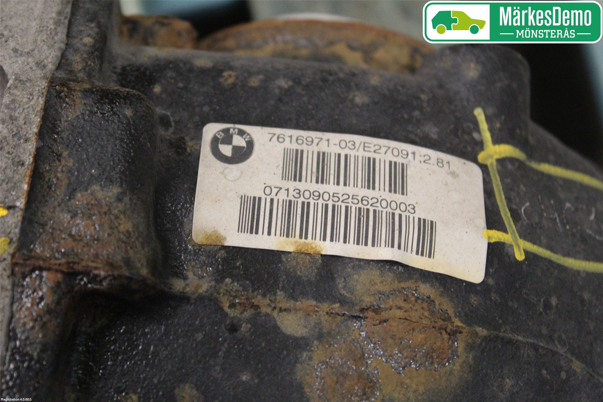 BMW 1 F20/F21 11-19 Bakaksel Kardang Bak -Diff