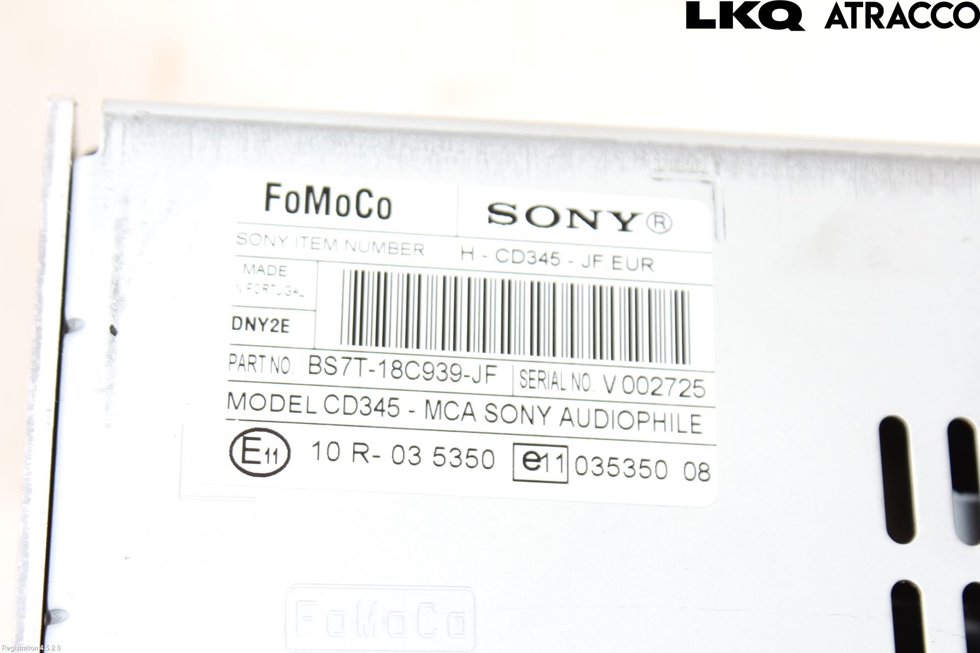 Ford S-MAX 06-15 Stereo Radio Med Cd
