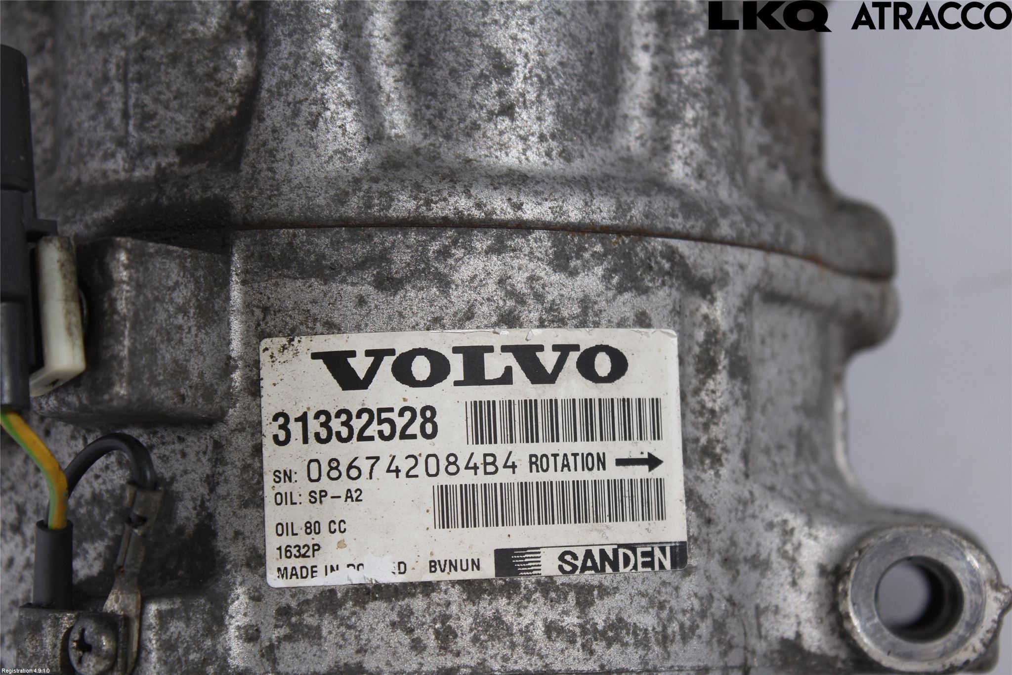 Volvo V60 14-18 Varme Ac Kompressor