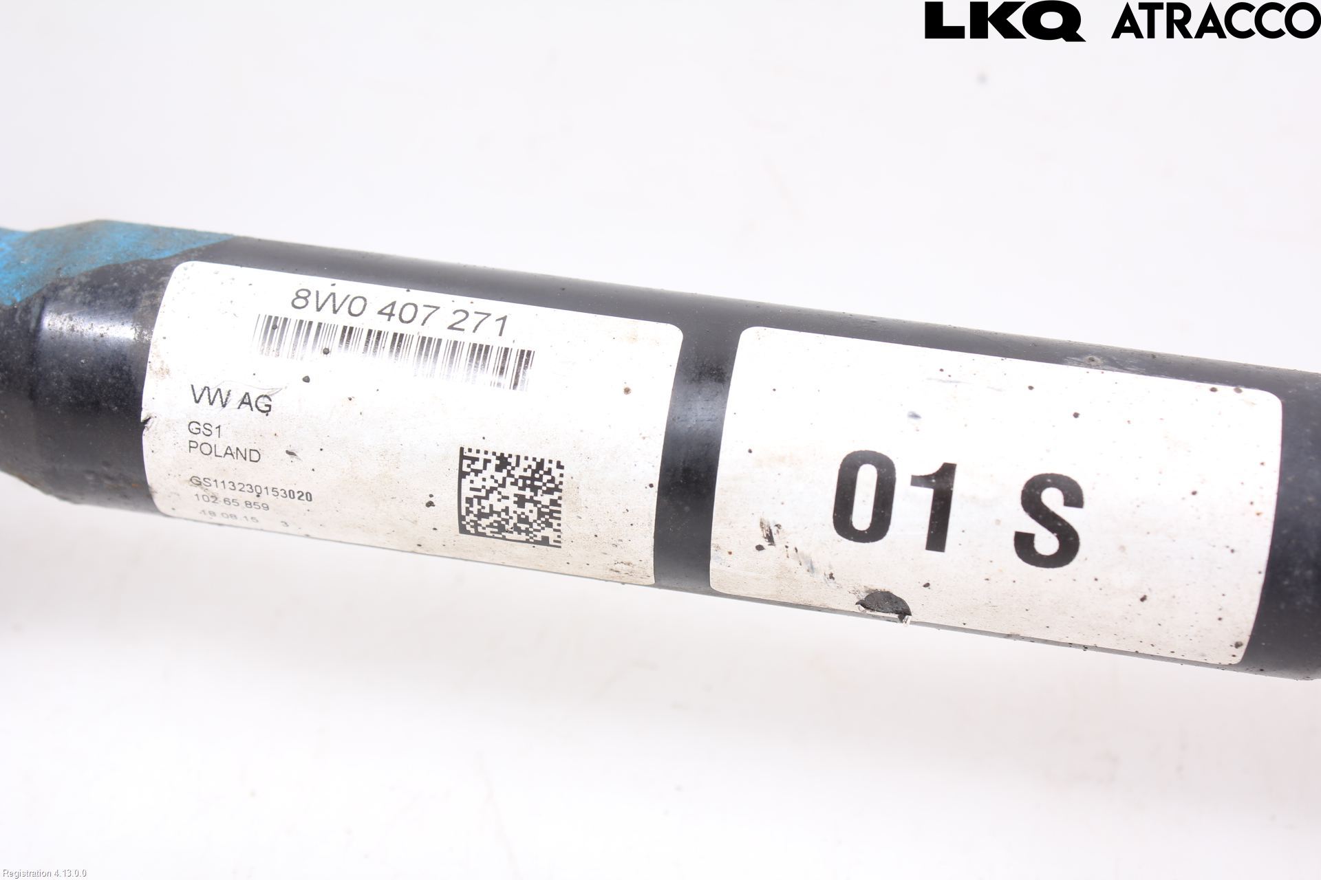 Audi A4/S4 B9 16-19 Drivaksel Foran Kompl Høyre