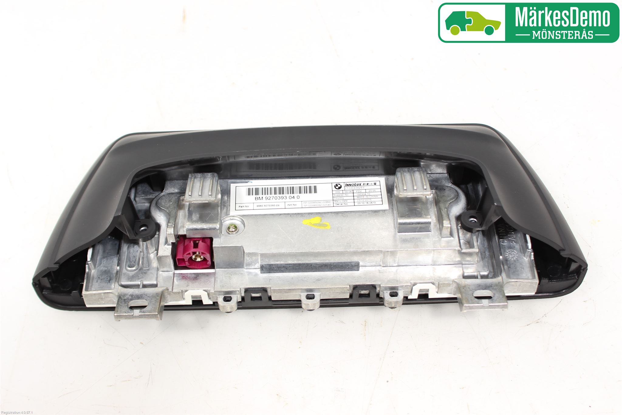 BMW 3 F30/F31/F80 12-19 Instr Skjerm Dvd-Gps-Ac-Tlf