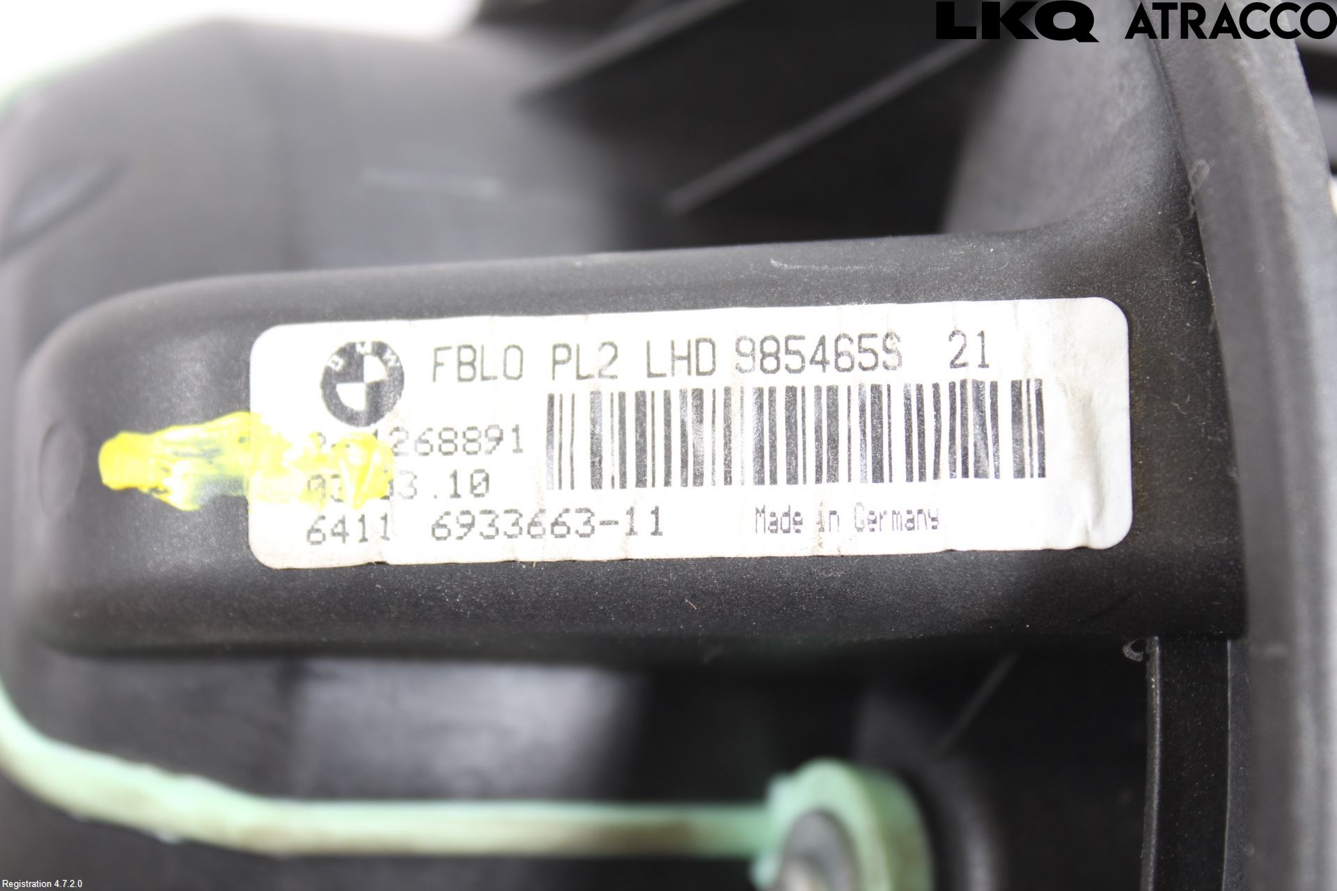 BMW 3 E90/91 SED/TOU 05-12 Varmeapparat Viftemotor