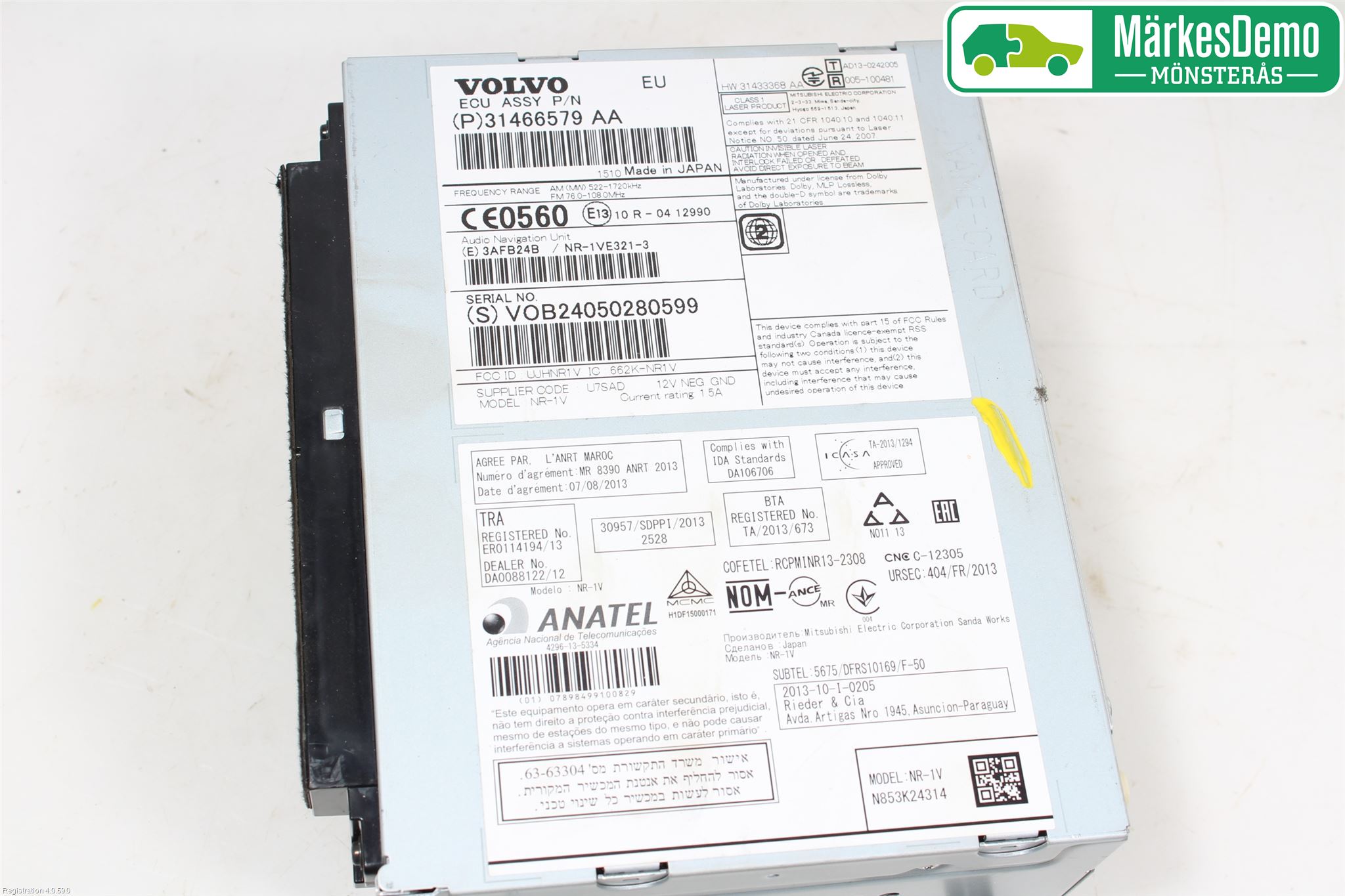 Volvo XC70 14-16 Stereo Radio