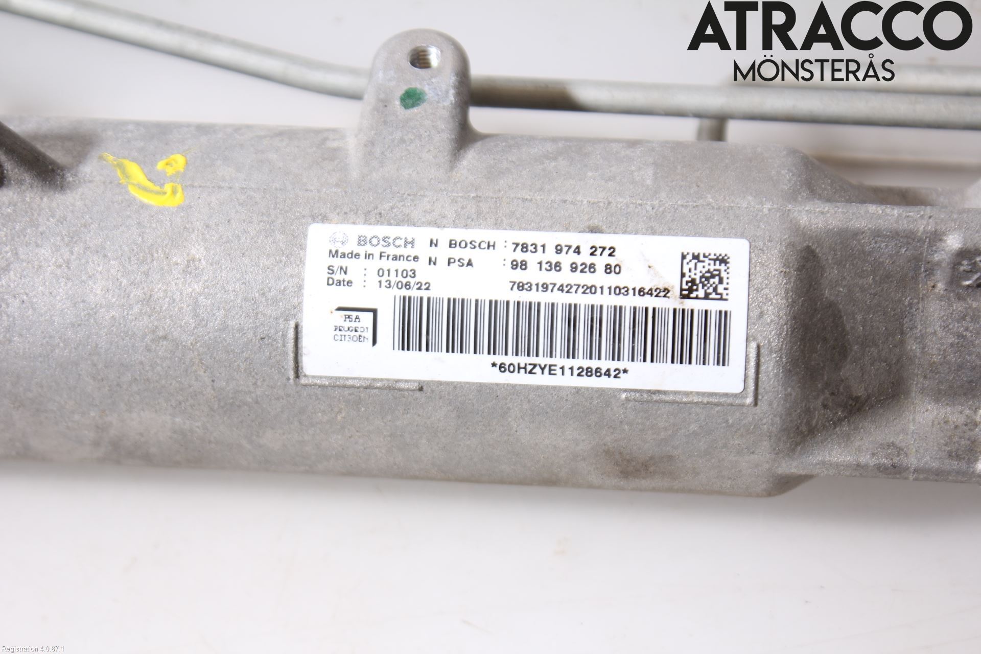 Peugeot EXPERT/E-EXPERT 17- Servo Snekke - Tannstang