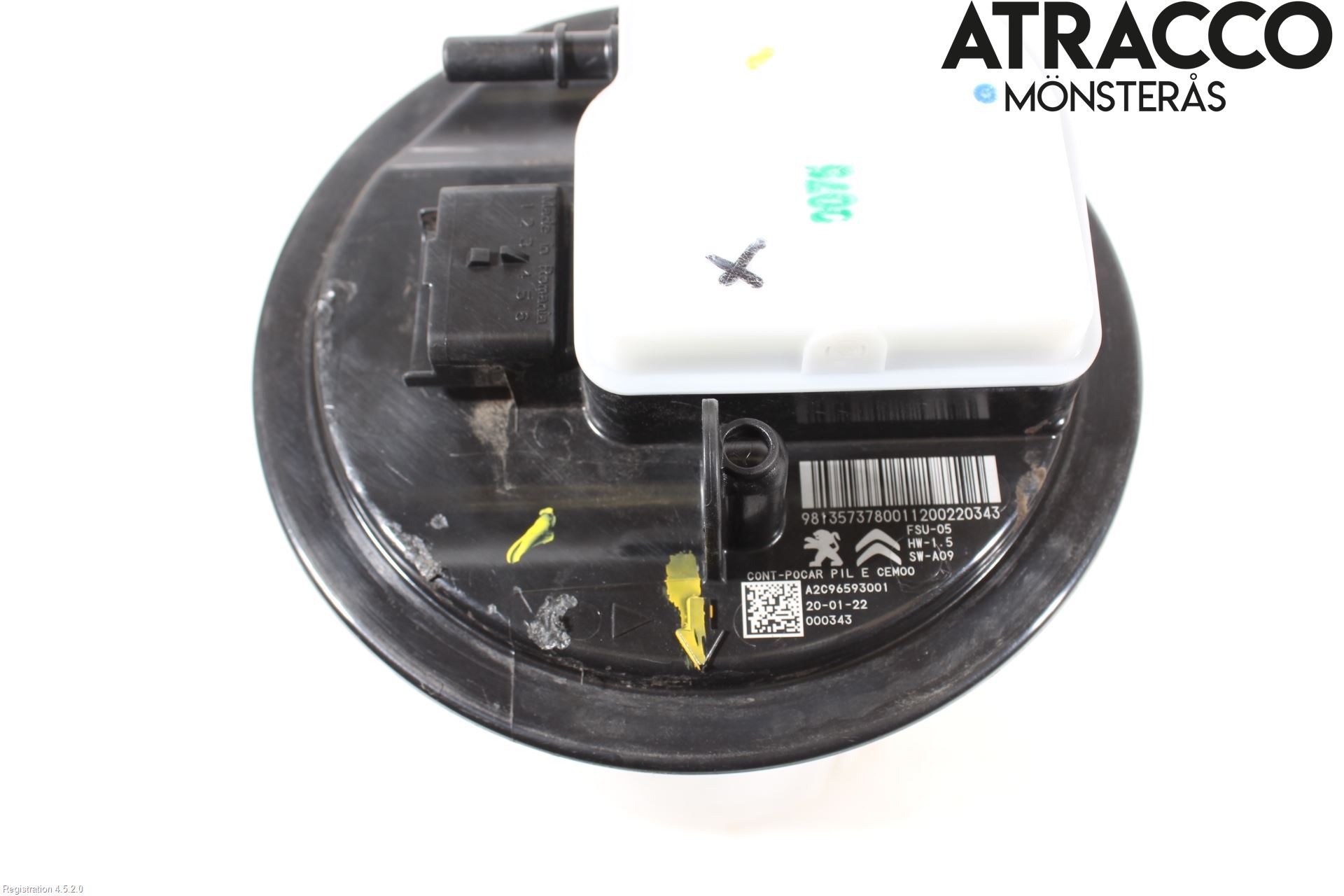Citroen C4 CACTUS 14-20 Drivstoffpumpe Fødepumpe El