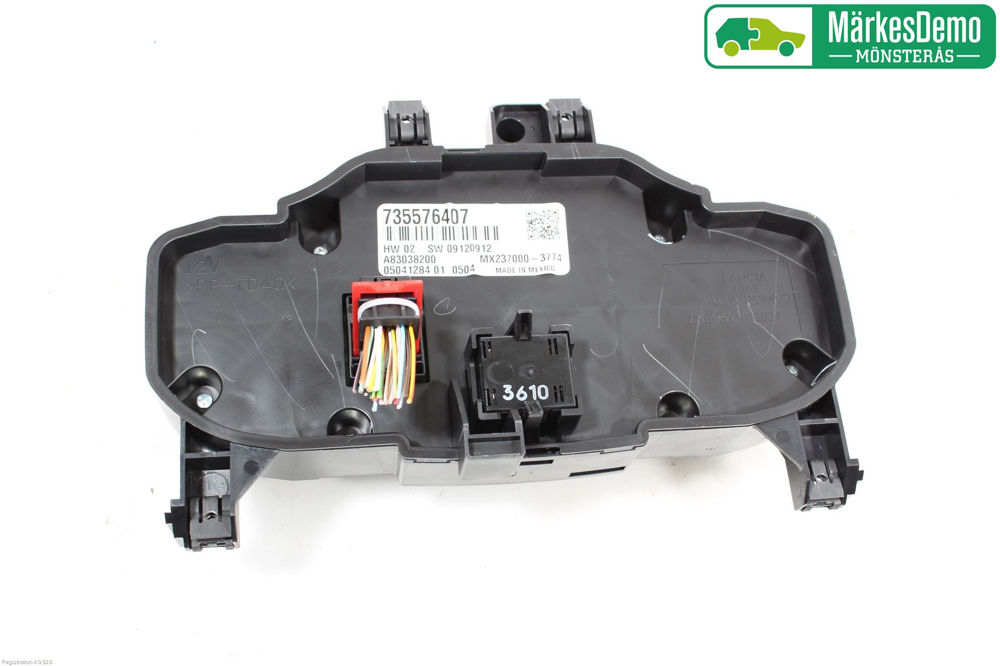Fiat 500 07- Varme Ac Betjening-Display