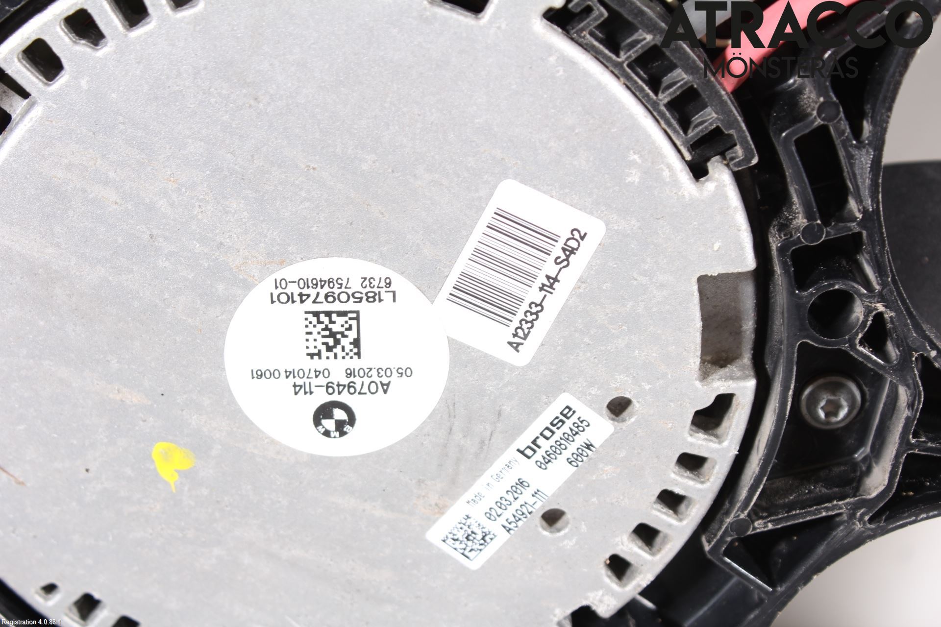 BMW 5 F10/F11/F18 09-17 Kjølevifte Elektrisk