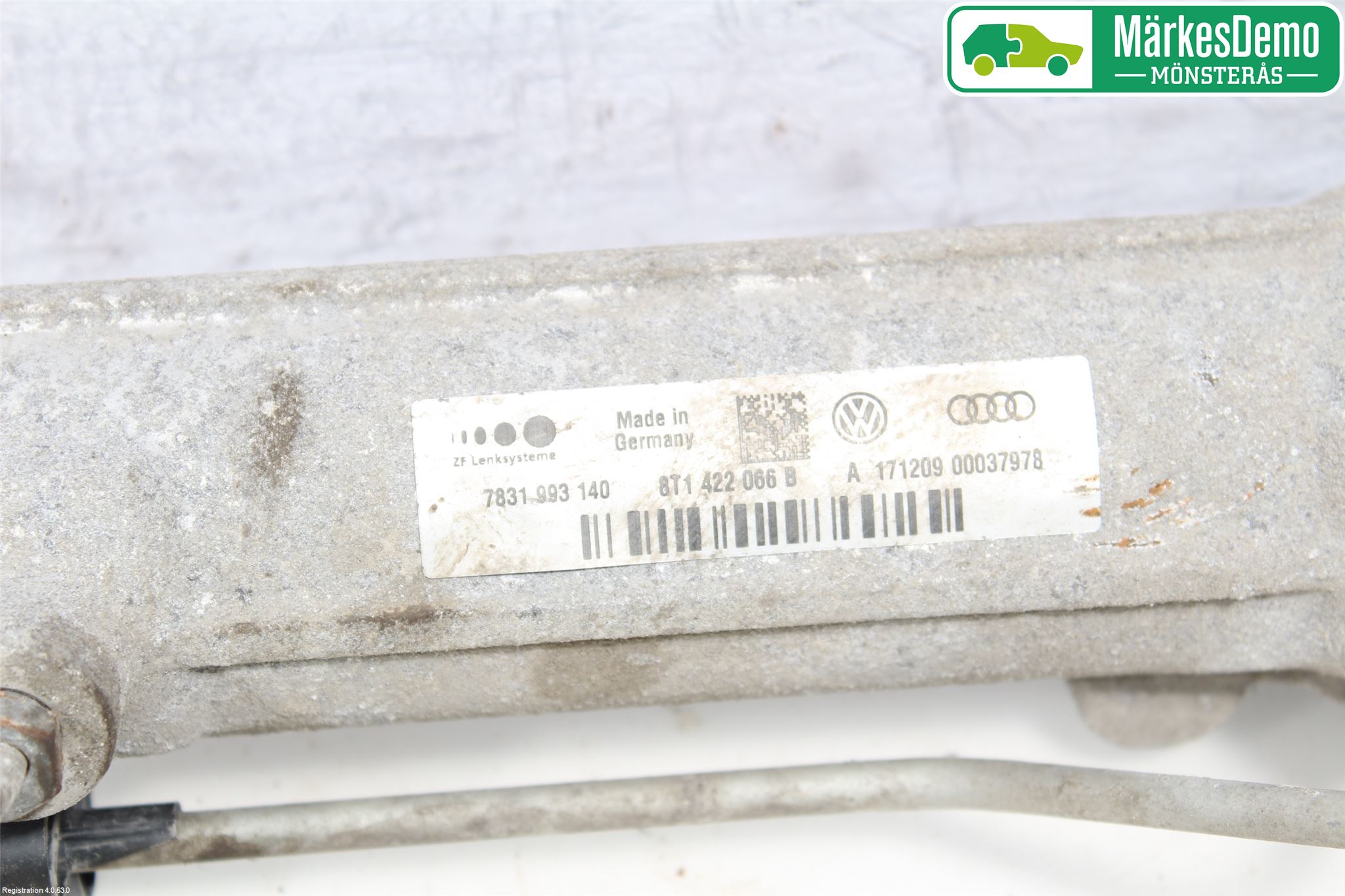 Audi A4/S4 08-11 Servo Snekke - Tannstang