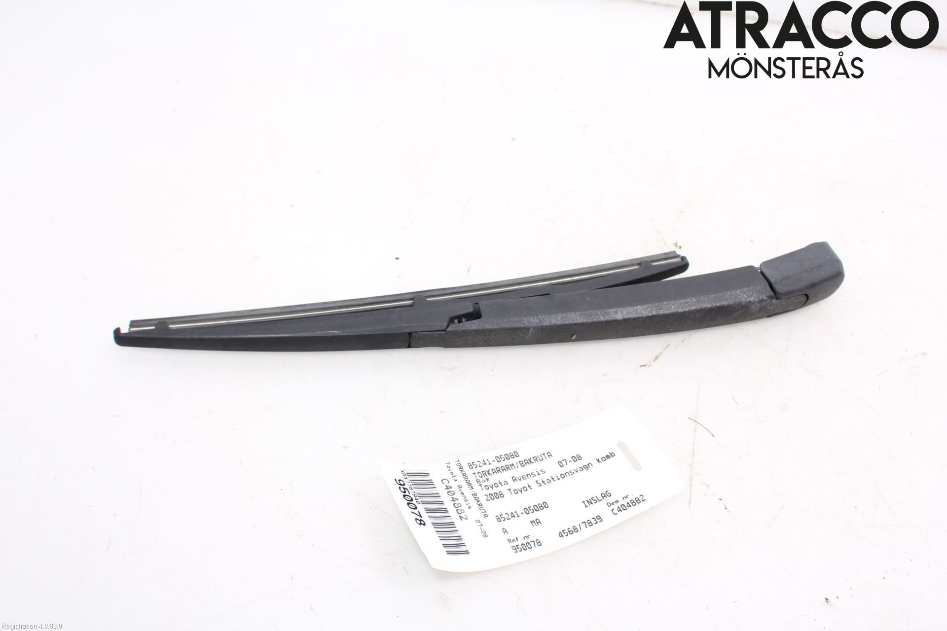 Toyota AVENSIS 07-08 Viskerarm Bakrute