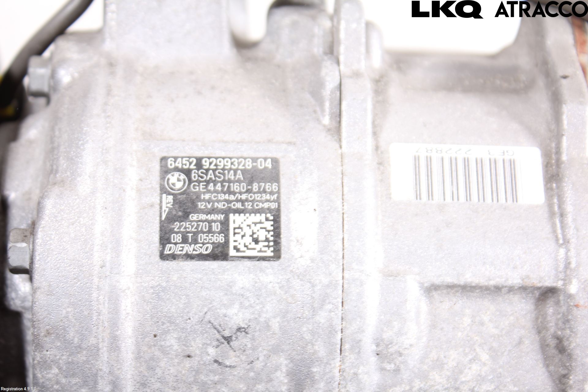 BMW 1 F20/F21 11-19 Varme Ac Kompressor