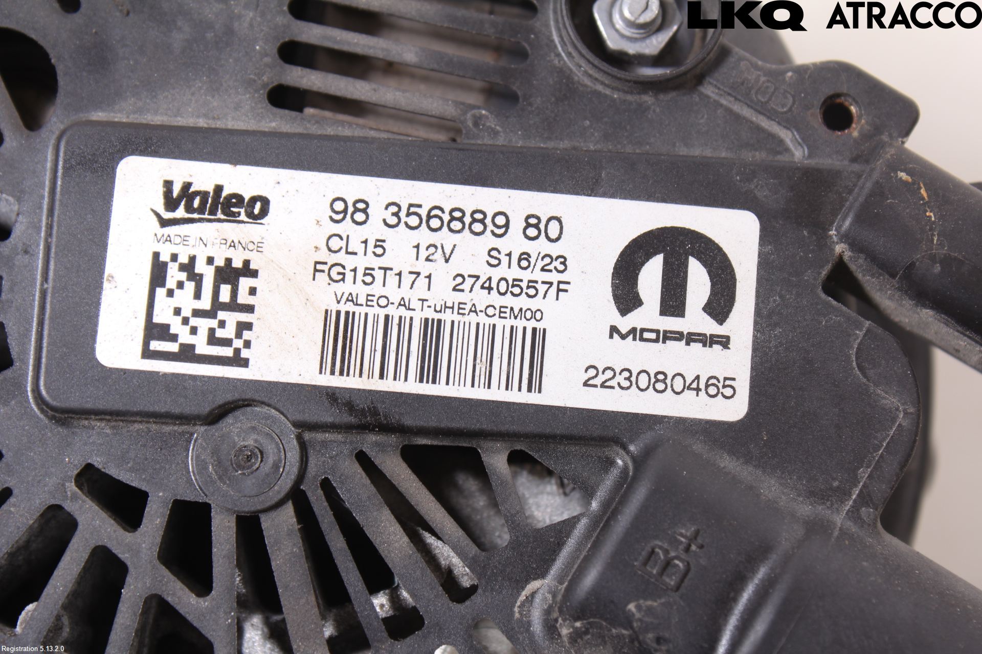 Opel ASTRA L 22- Dynamo