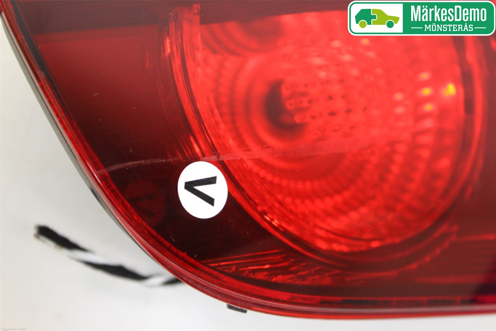 Volkswagen VW GOLF VI 09-13 Baklykt Venstre  På Luke(Indre