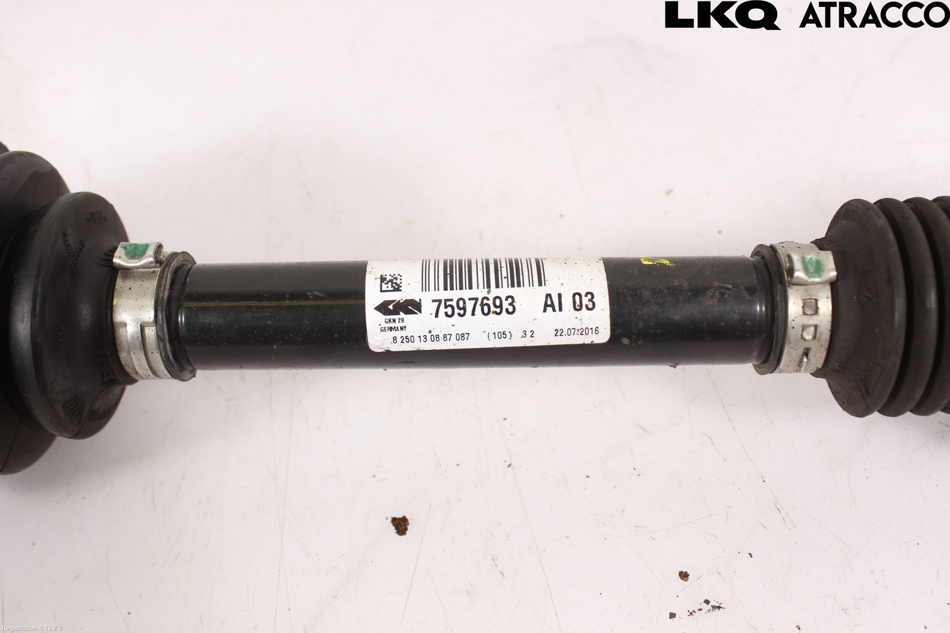 BMW 3 GT F34 13-19 Drivaksel Foran Kompl Venstre