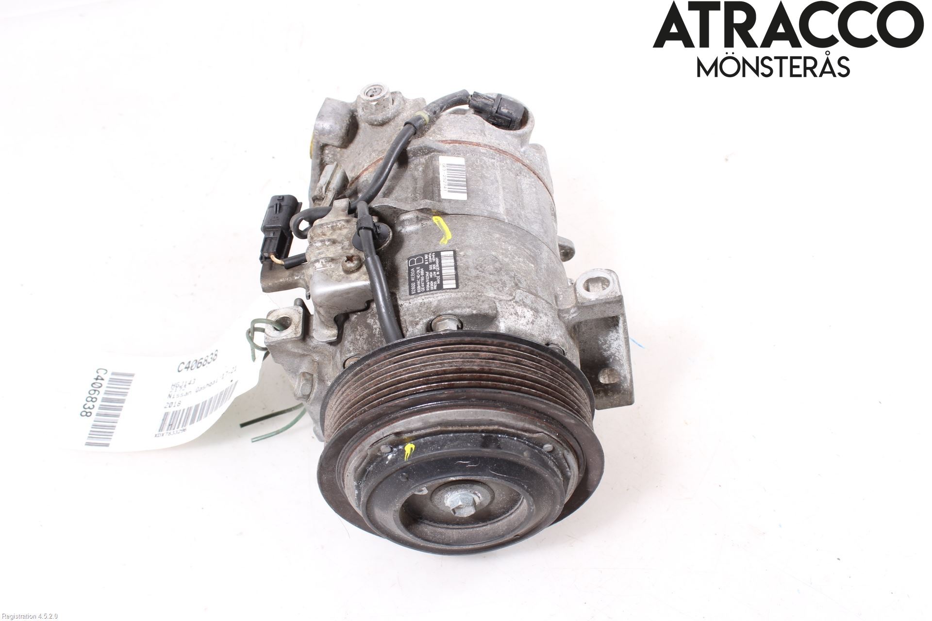 Nissan QASHQAI 17-21 Varme Ac Kompressor