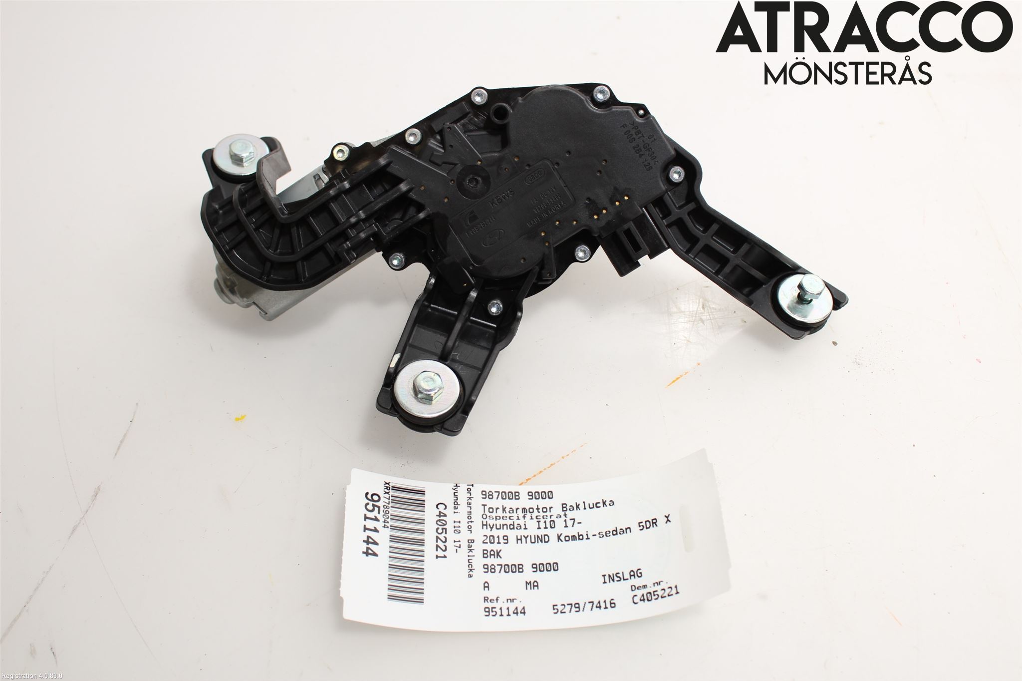 Hyundai i10 BA 17-20 Viskermotor Bakluke