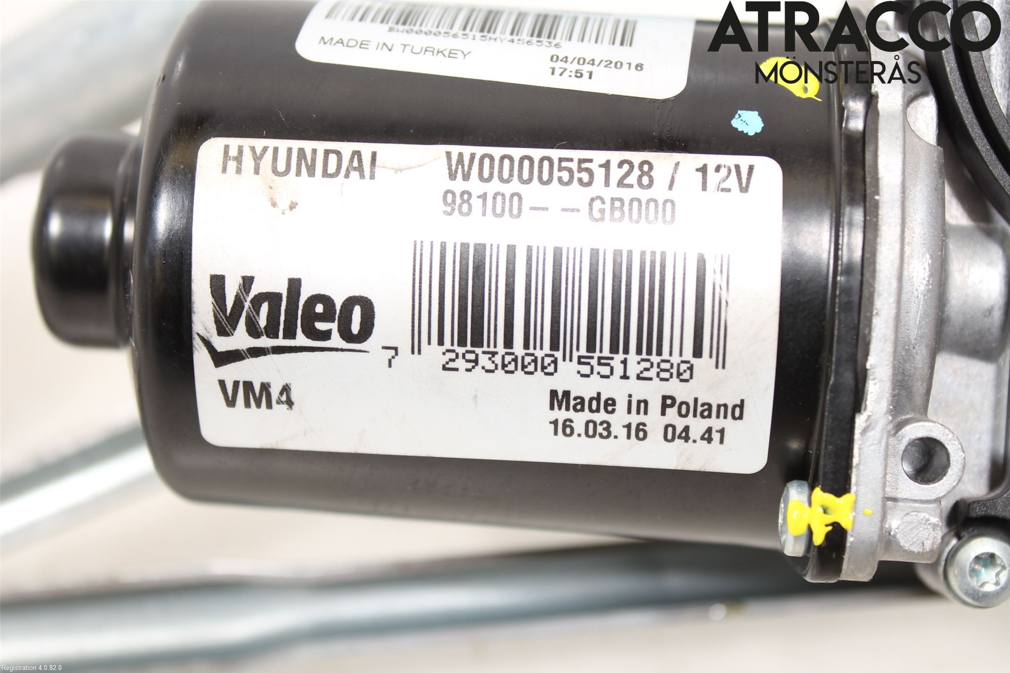 Hyundai i20 GB 15-20 Viskeroverføring Frontrute