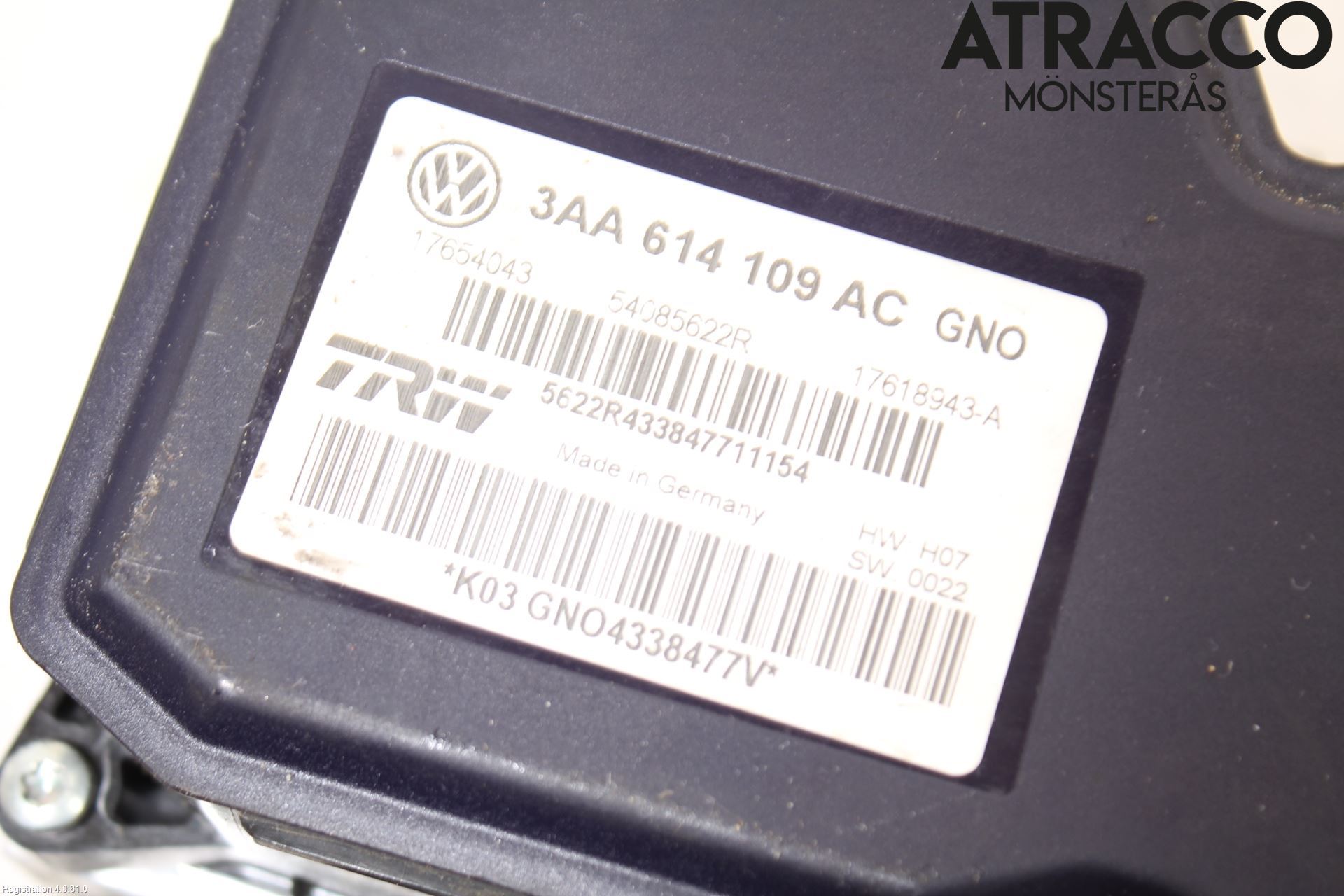 Volkswagen VW PASSAT 11-14 Abs Hydraulikkaggregat