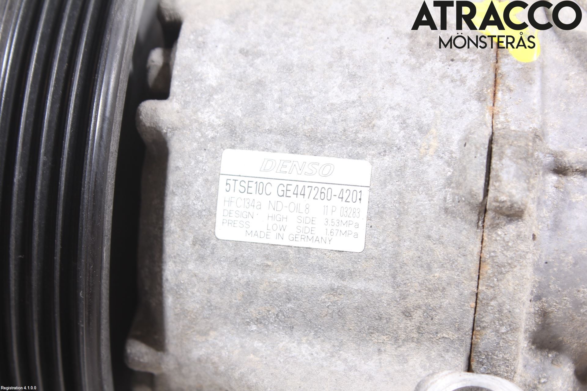 Toyota YARIS XP130 12-14 Varme Ac Kompressor
