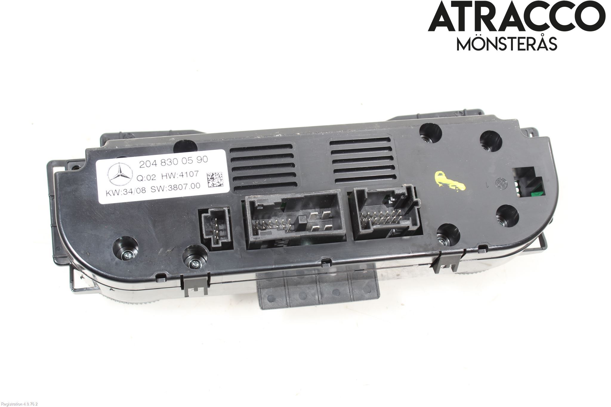 Mercedes-Benz MB C-KLASS (W204) 07-15 Varme Ac Betjening-Display
