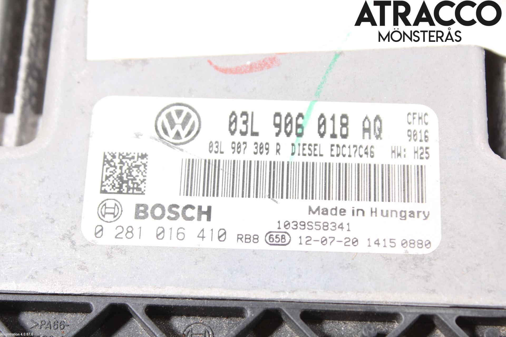 Volkswagen VW GOLF VI 09-13 Styreenhet Innsprøytning
